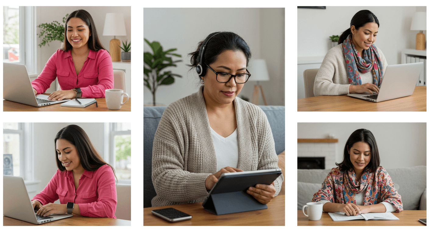 Trabajo desde casa para mujeres latina oportunidades- lexibles