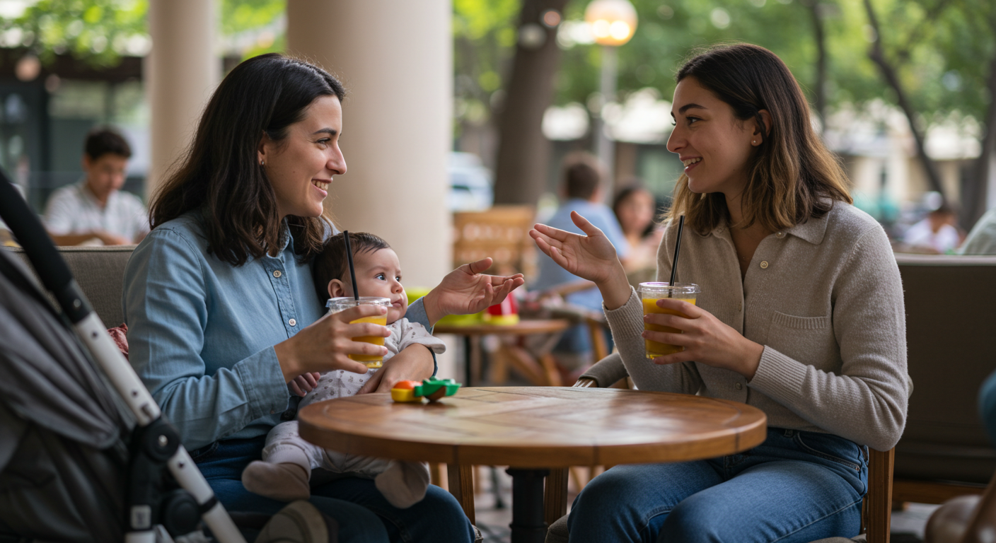 Conectar desde la empatía transforma nuestras relaciones y nuestro mundo Dos mujeres conversando y conectando en un ambiente de confianza.